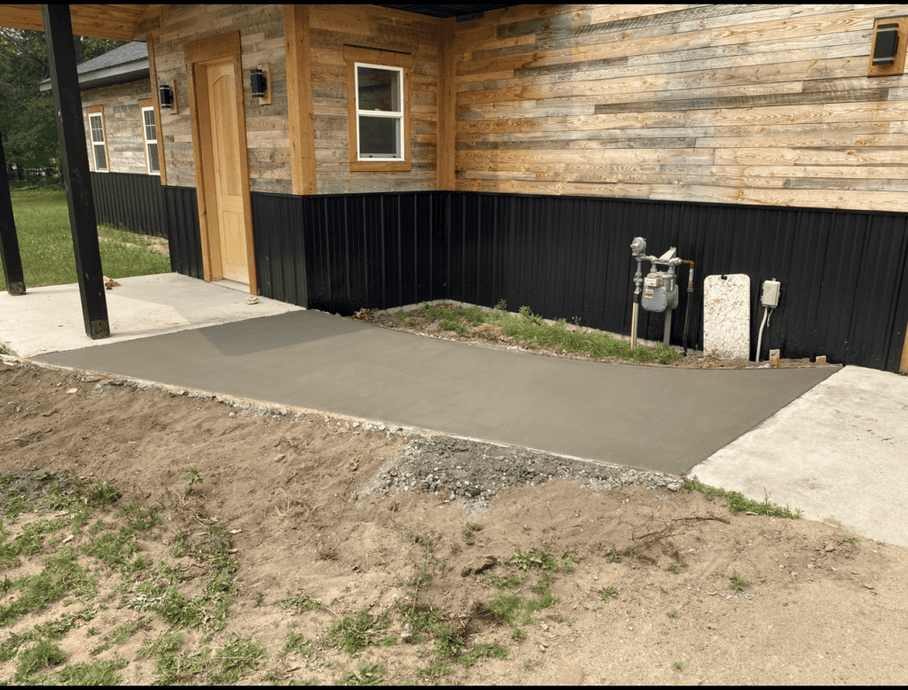concrete sidewalk extension